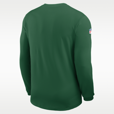 New York Jets Sideline Coach Men's Nike Dri-FIT NFL Long-Sleeve